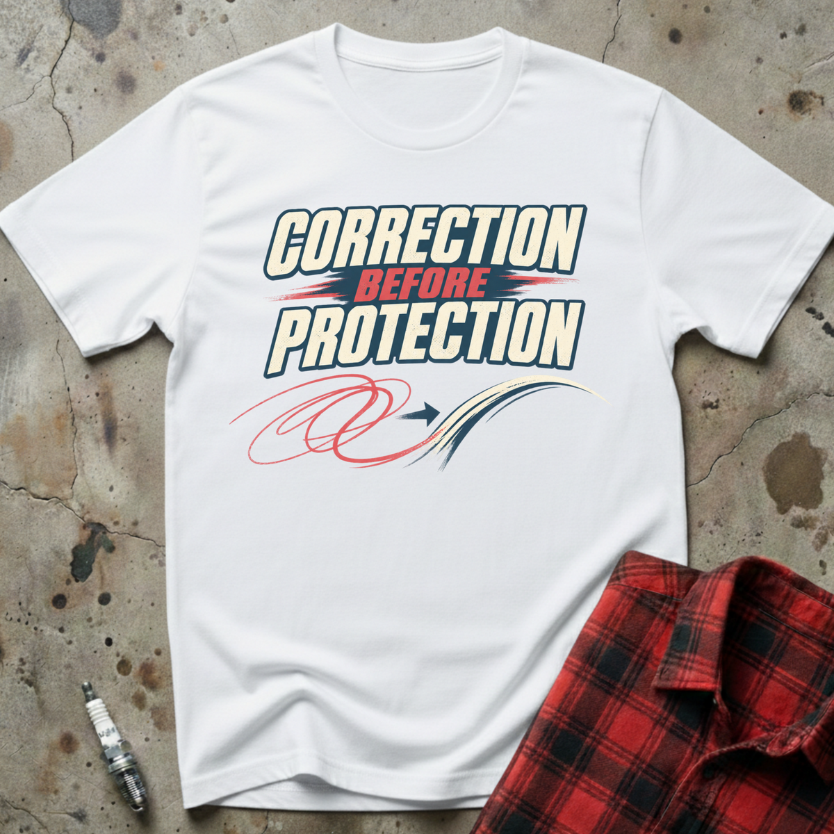 Correction Before Protection T-Shirt - White