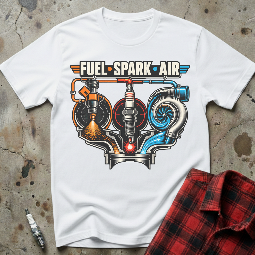 Fuel Spark Air T Shirt - White