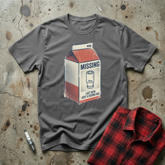 Missing 10mm Milk T-shirt
