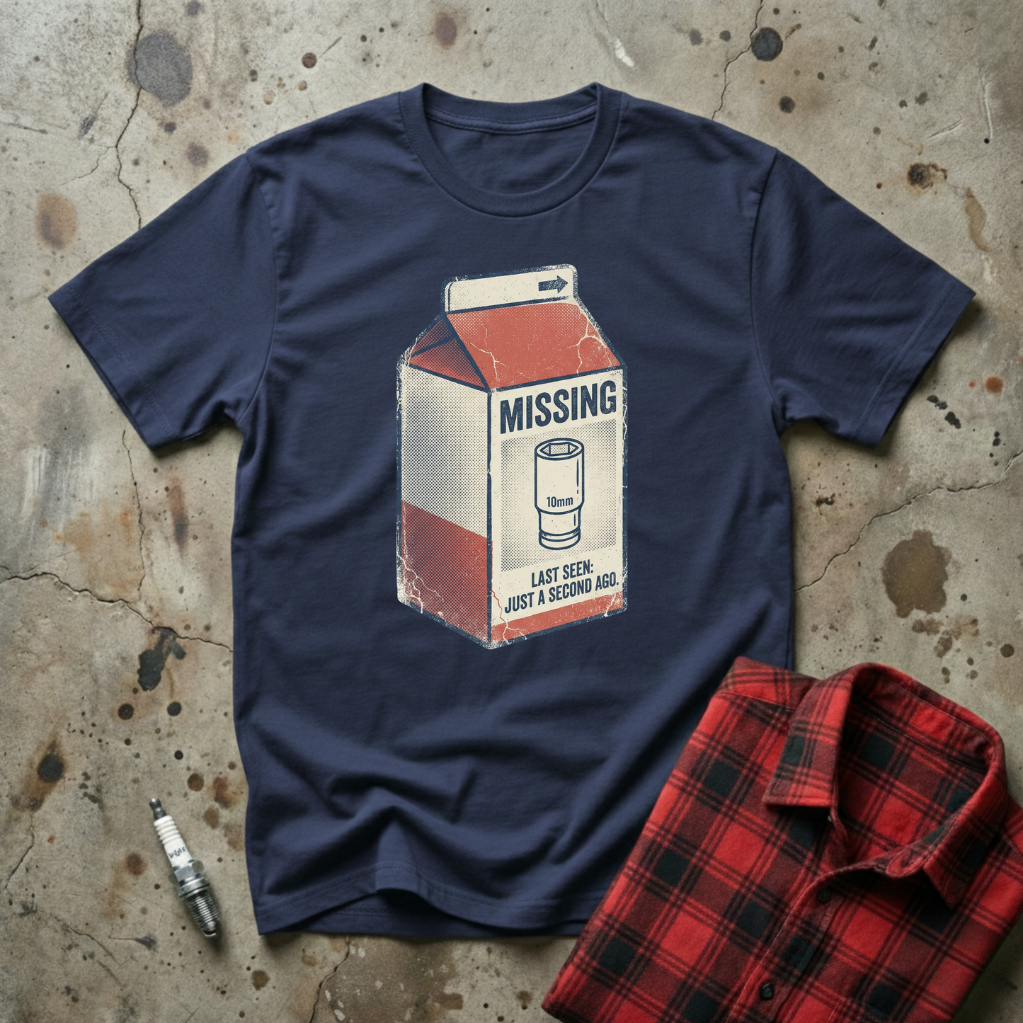 Missing 10mm Milk T-shirt