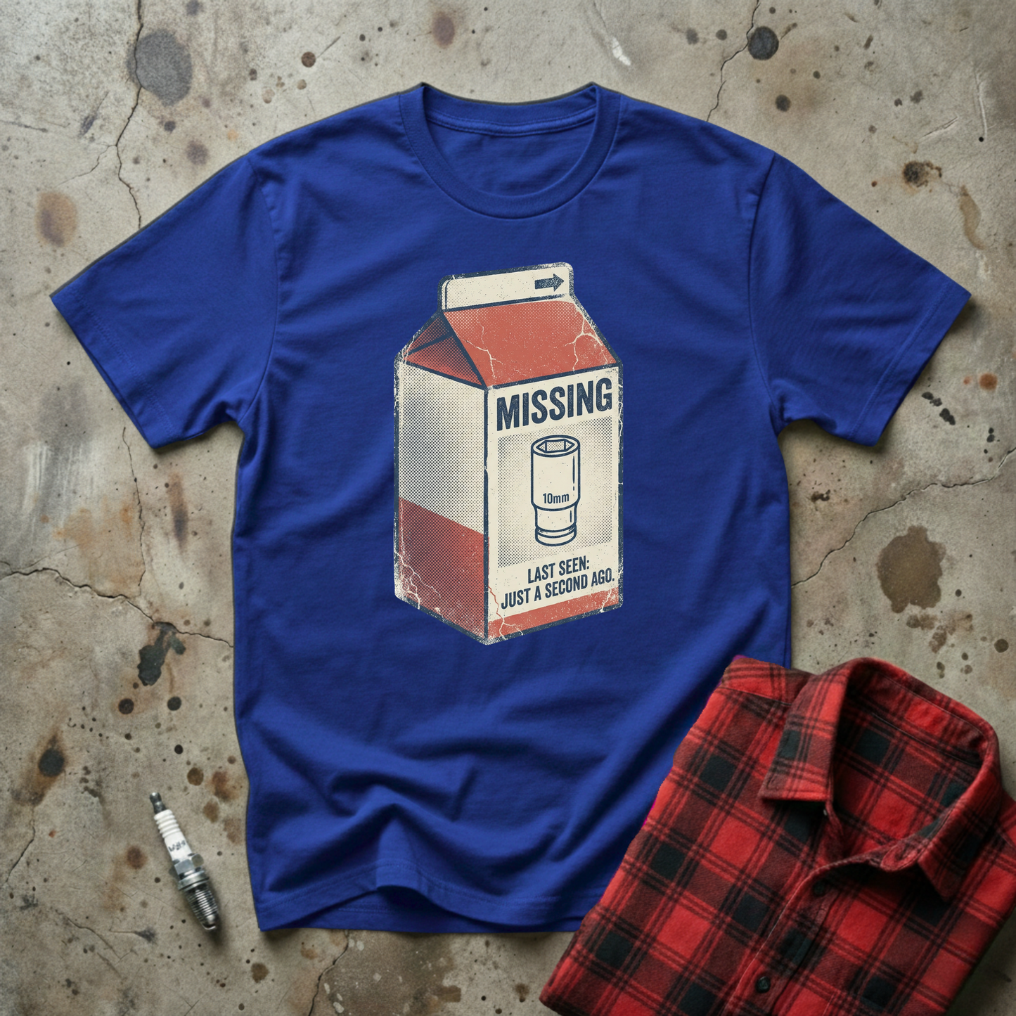 Missing 10mm Milk T-shirt