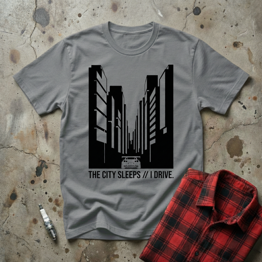 The City Sleeps I Drive T-shirt