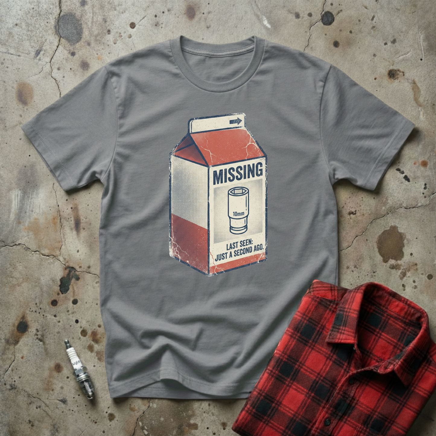 Missing 10mm Milk T-shirt
